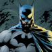 Buste de Batman sur fond gris